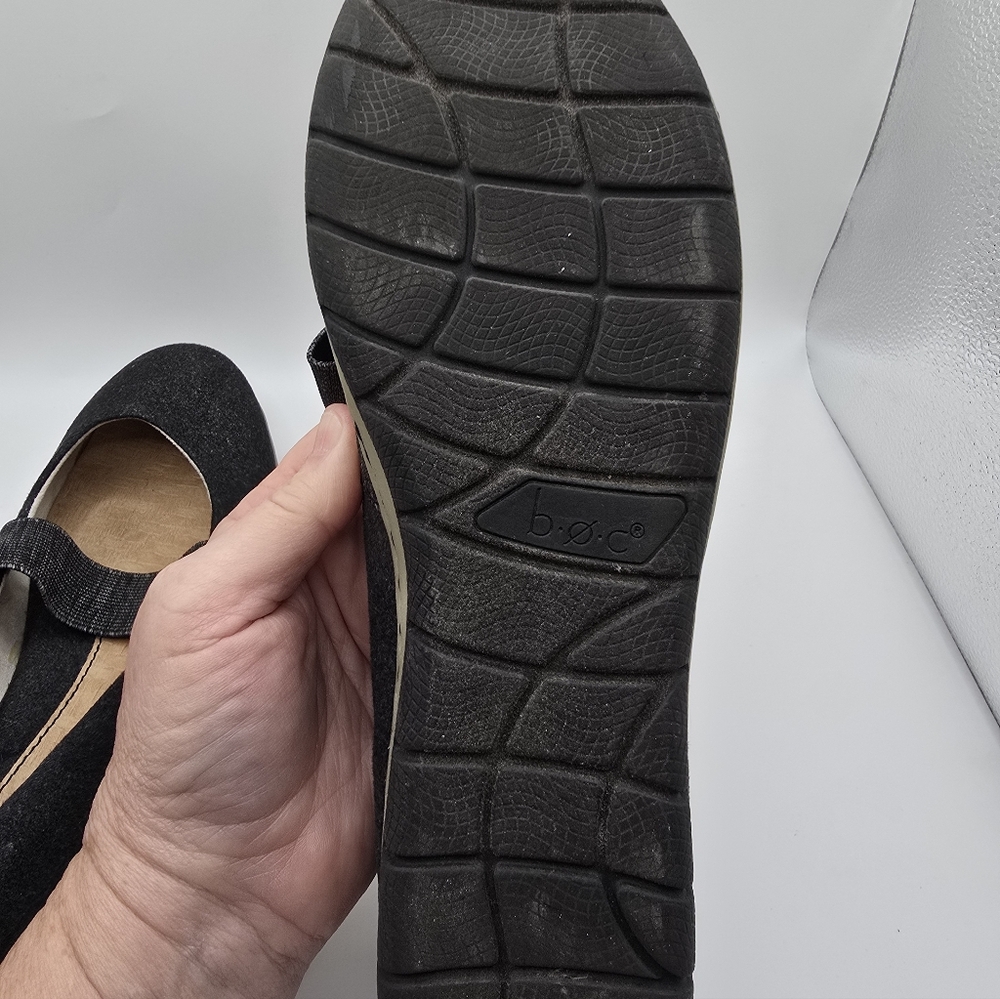 b.o.c. Women's Charcoal Loafers/shoes. Ballet Flats Worn 1 Time. Ladies Size 8 - Picture 8 of 9